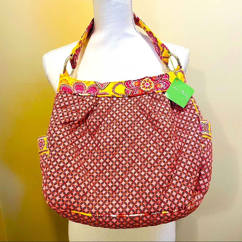 COPY - Vera Bradley Bali Gold Reversible Tote Retired Pattern